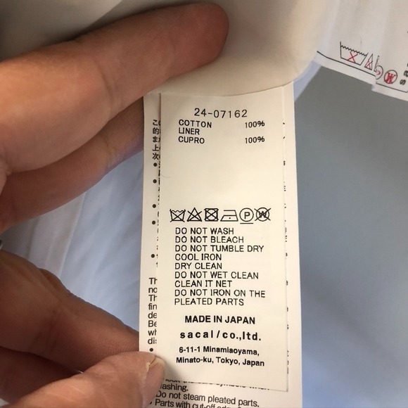 Sacai Thomas Mason Wrap Skirt Womens 12 Blue Stripe Nautical Midi Teacher Office - Picture 9 of 11